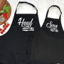 Head Chef And Sous Chef Matching Apron Set, thumbnail 9 of 11