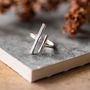 Silver Plated Double Bar Ring, thumbnail 1 of 4
