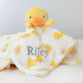Personalised Chick Comforter And Blanket Set, 3 of 6