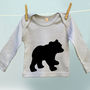 Mummy Bear And Child Cub Twinning Tshirt Tops, thumbnail 2 of 4