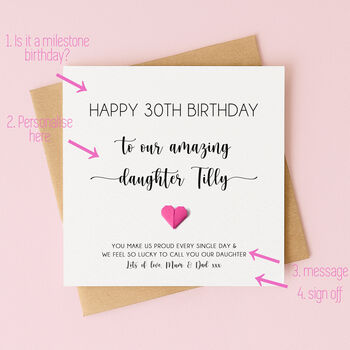 Personalised Birthday Card For Daughter, 2 of 6