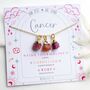 Cancer Zodiac Crystal Necklace, thumbnail 1 of 10
