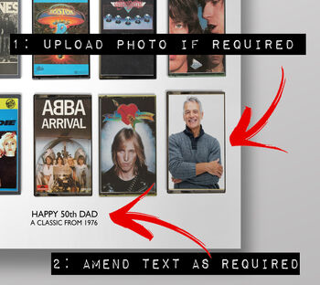 Born In 1976 50th Birthday Personalized Gift, 3 of 10