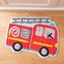 Childs Fire Engine Red Rug, thumbnail 1 of 6