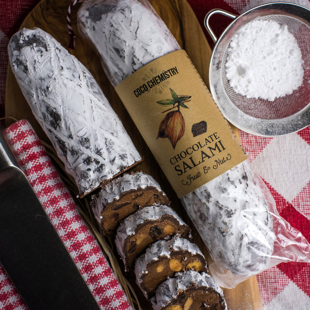 fruit and nut chocolate salami by cocochemistry