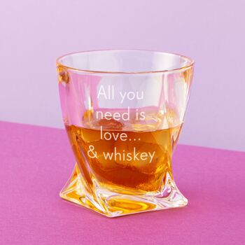 Your Own Message Twisted Whiskey Tumbler, 2 of 2