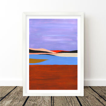 Lavender Sky Abstract Landscape Set Of Three, 7 of 10