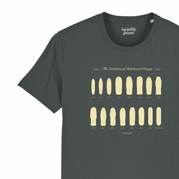 Skateboard Evolution Organic Cotton T Shirt, 2 of 4