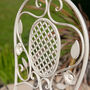Vintage Cream Bistro Table And Chairs Set, thumbnail 5 of 6