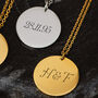 21st Birthday Gift For Her Engraved Personalised Disc Necklace, thumbnail 3 of 4