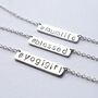 Personalised Social Media Silver Necklace, thumbnail 2 of 3