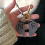 Personalised Couple's Initials Heart Key Rings, thumbnail 1 of 6