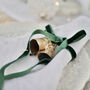 Christmas Bells With Velvet Ribbon Set Of Two Pairs, thumbnail 1 of 7