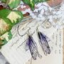 Magical Purple Faerie Wing Earrings, thumbnail 1 of 1