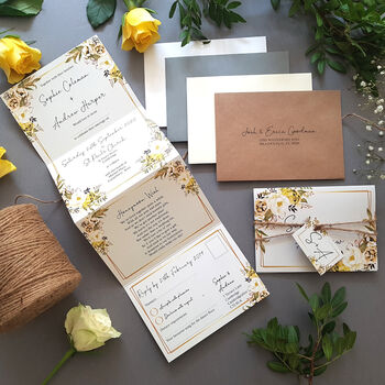 Spring Yellow Wedding Invitations Sample, 2 of 5