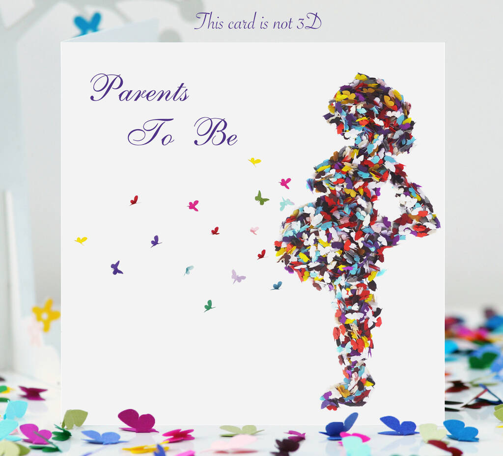 Parents To Be Butterfly Card, 1 of 11