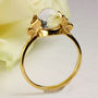 Butterfly Quartz Ring Silver/Gold, thumbnail 3 of 9