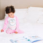 Personalised Penguin Pink / Blue Kids Christmas Pyjamas, thumbnail 2 of 4