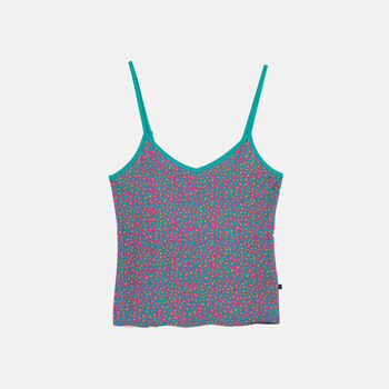 Women's 'Spectra Leopard' Bamboo Camisole Short Pyjama Set, 5 of 6