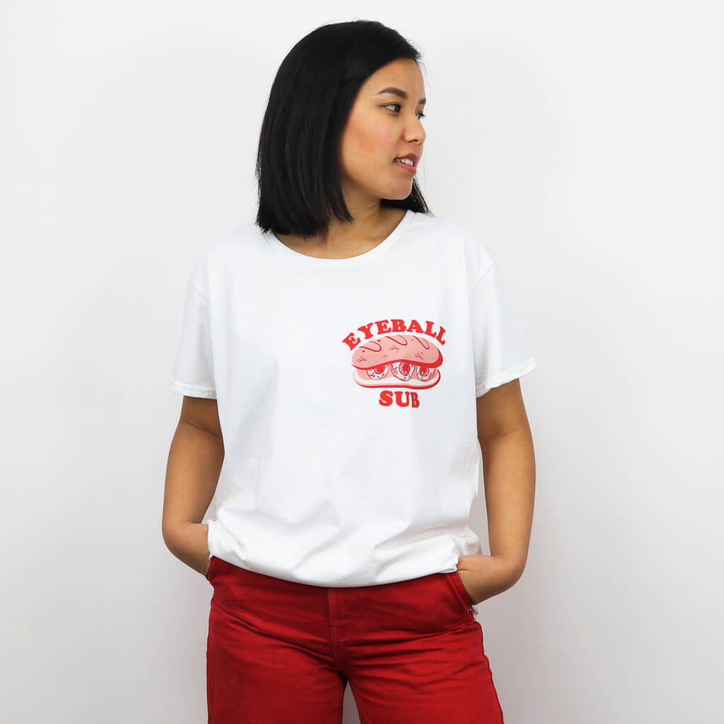 Eyeball Sub Women's Slogan T Shirt, 1 of 6
