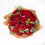 Red Rose Fresh Flower Bouquet, thumbnail 3 of 3