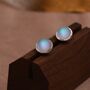 Blue Flash Mermaid Crystal Stud Earrings, thumbnail 1 of 11