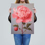Pink Peony Floral Simple Classy Wall Art Print, thumbnail 2 of 6