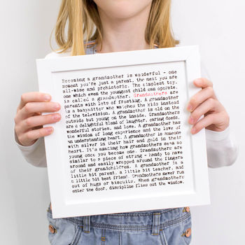 Grandmother Quotes Gift Print, 2 of 9