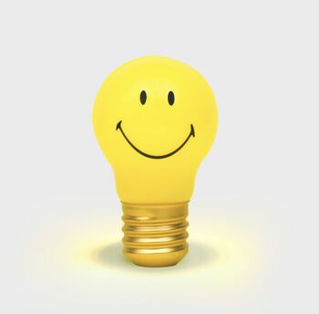 Cordless Smiley® Edison Lightbulb, 3 of 4