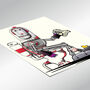 Space Robot On The Toilet Poster, thumbnail 3 of 6