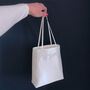 Ivory Satin Mini Handheld Bridal Wedding Handbag, thumbnail 4 of 4