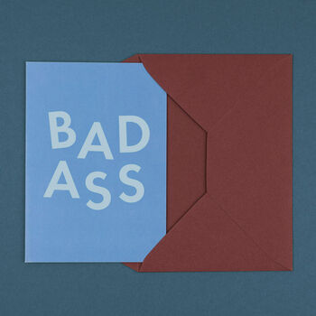 'Bad Ass' Funny Congratulations And Well Done Card, 6 of 8