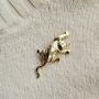 Vintage Gold Cat Brooch, thumbnail 2 of 2