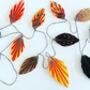 Fold Your Own Halloween Leaf Garland, thumbnail 1 of 7