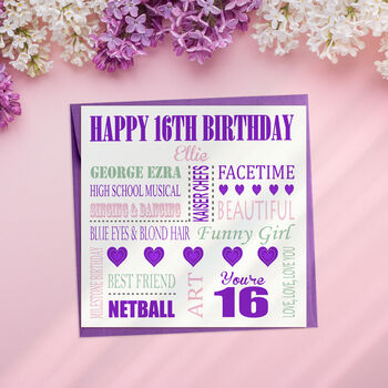 Personalised 13th Birthday Card, 4 of 4
