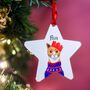 Personalised Party Cat Christmas Tree Decoration, thumbnail 11 of 12