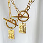 Chunky T Bar Zodiac Star Sign Necklace, thumbnail 4 of 12
