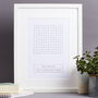 Personalised Wordsearch Print, thumbnail 1 of 3