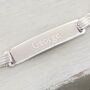Personalised Boys Sterling Silver ID Bracelet, thumbnail 2 of 7