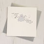 Sparkly Bridesmaid Or Flowergirl Thank You Card, thumbnail 1 of 4
