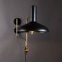 Black And Brass Wall Light, thumbnail 1 of 2