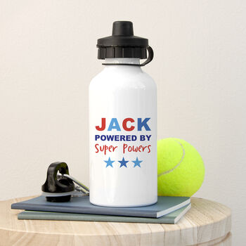 Personalised Child's Powered By Water Bottle, 6 of 9