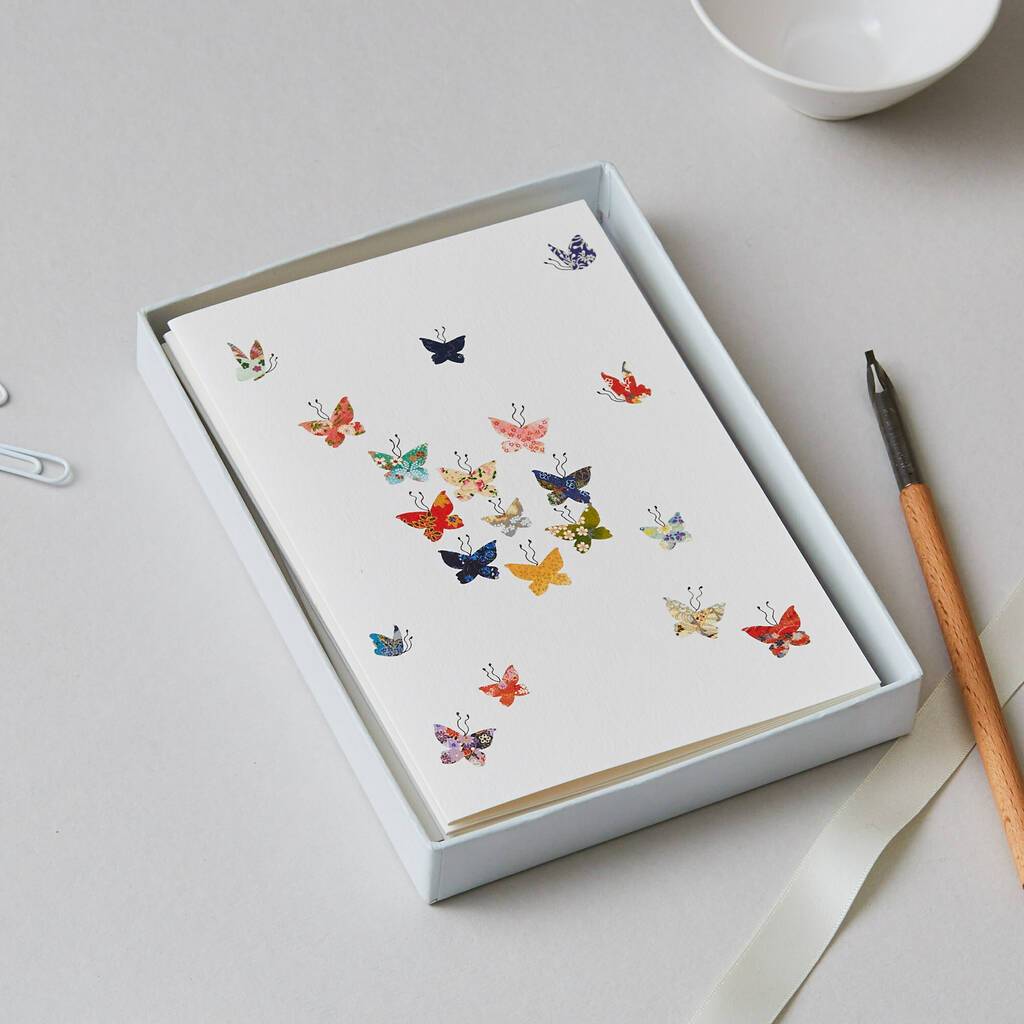 Butterfly Luxury Boxed Card Set By Eloise Hall