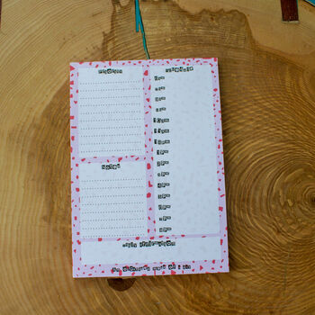 Pink Faux Terrazzo Daily Planner, 8 of 9