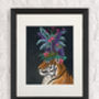 Hot House Tigers Set Two Art Prints, Framed Or Unframed, thumbnail 3 of 8