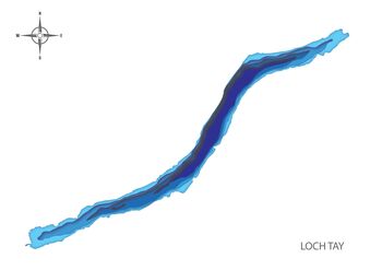 Loch Tay Bathymetric Print, 3 of 3