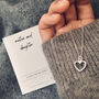 Silver Heart Necklace. Mother And Daughter Gift, thumbnail 3 of 5