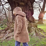 Freya Merino Wool Fleece Jacket In Camel, thumbnail 5 of 8
