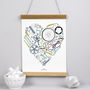 Personalised Bicycle Love Print, thumbnail 1 of 3