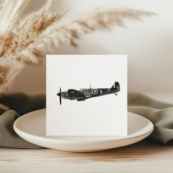 Iconic Spitfire Hand Drawn Greeting Card, 7 of 7